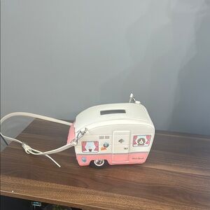Kate Spade Pink and White Camper Crossbody Bag